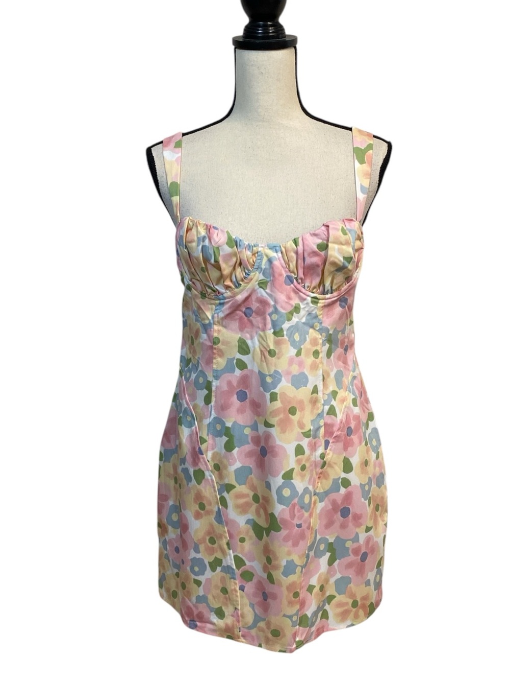NWT Princess Polly Be Mine Pastel Floral Underwire Mini Dress 8